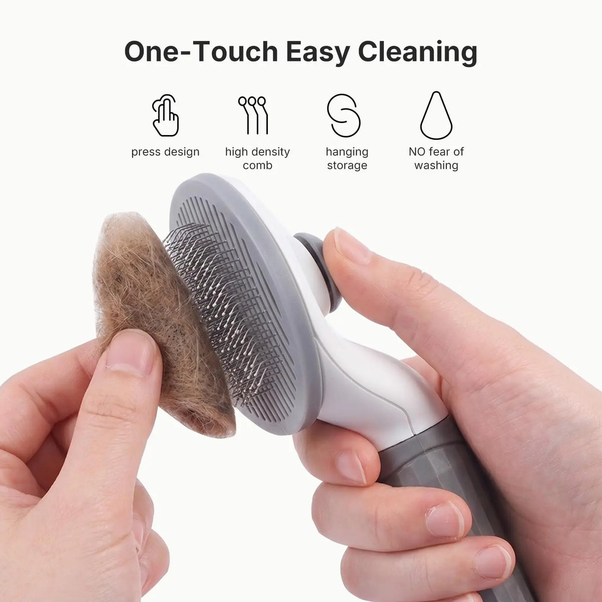 One-Click Pet Hair Removal Comb Cat Dog Hair - ProPawPet.com