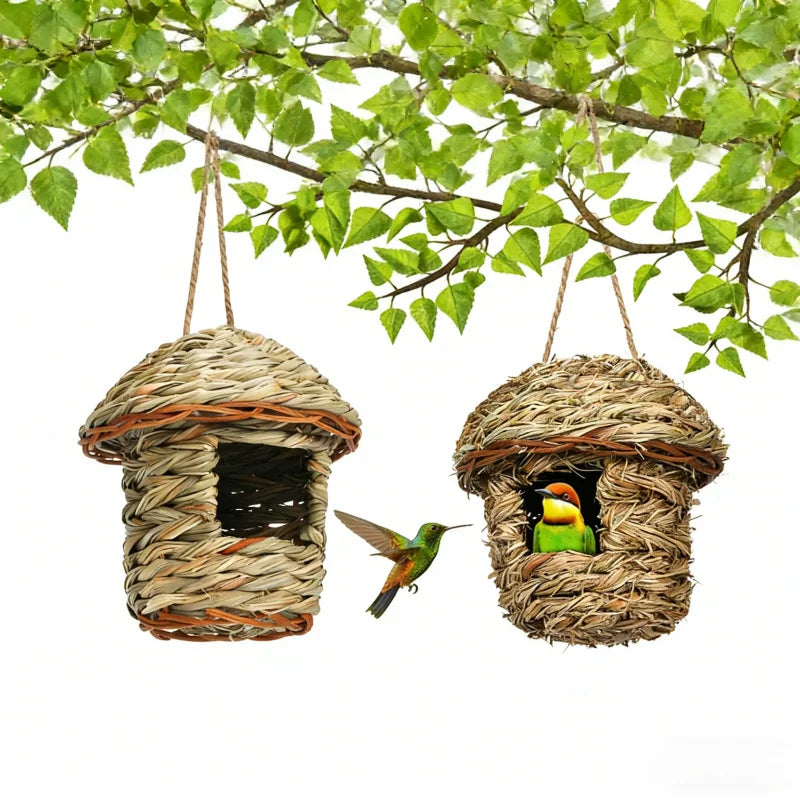 Outdoor Ecological Handmade Straw Parrot - ProPawPet.com