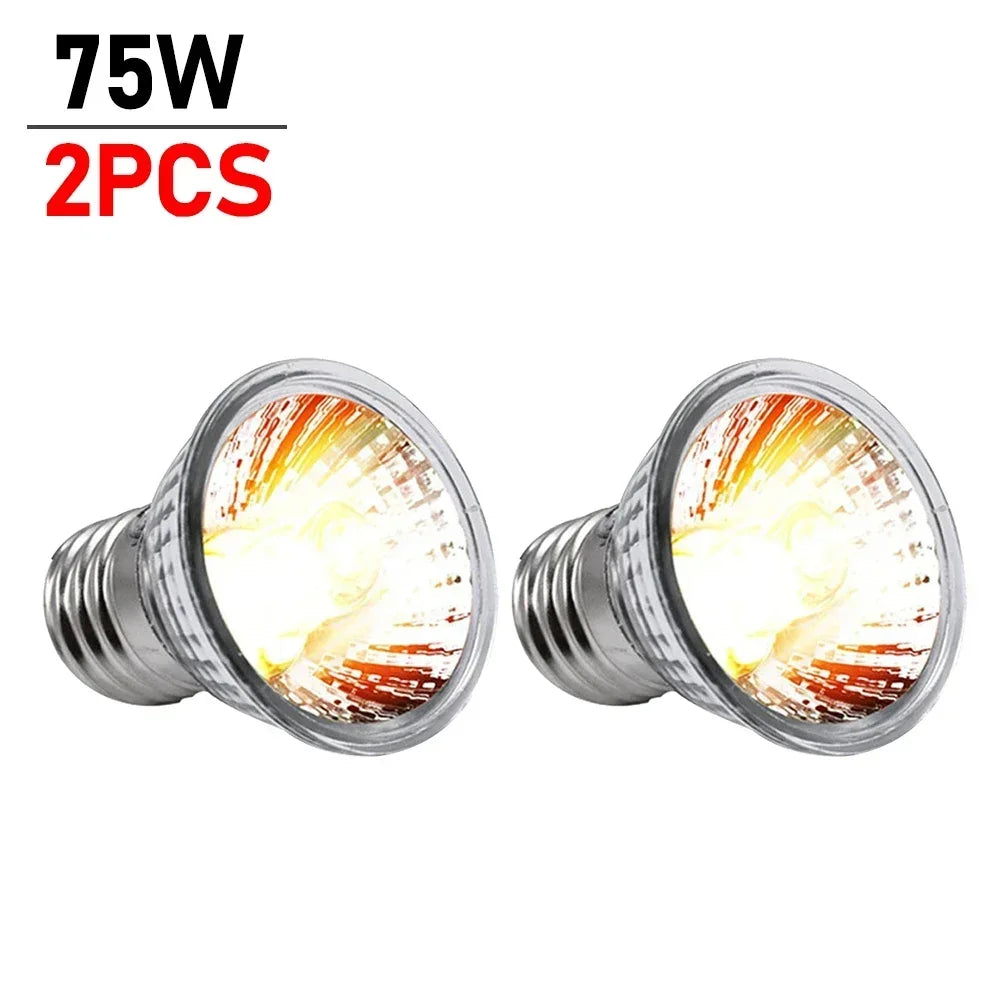 5 Tortoise Lizard Basking Lamp 25w 50w 75w Pet Heating E27 – 12 Colors