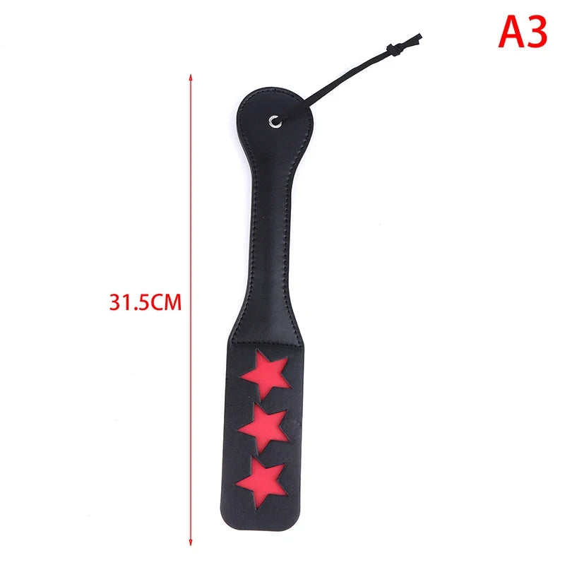 PU Leather Horse Crop Soft Anti-slip Handle Riding Paddle – 7 Colors