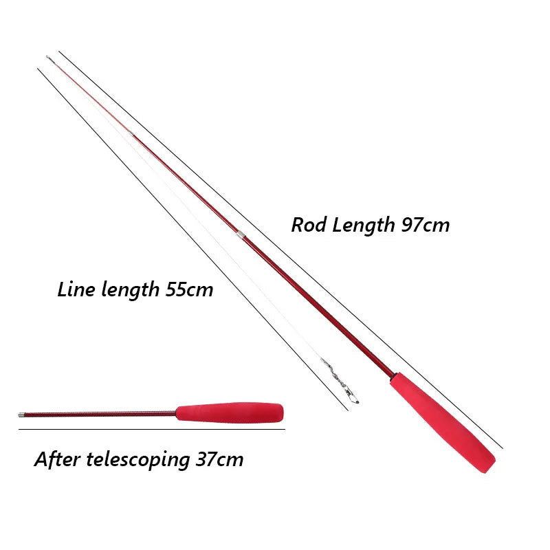 Retractable Sphynx Cat Teaser Stick Interactive Pet Plaything – 24 Colors