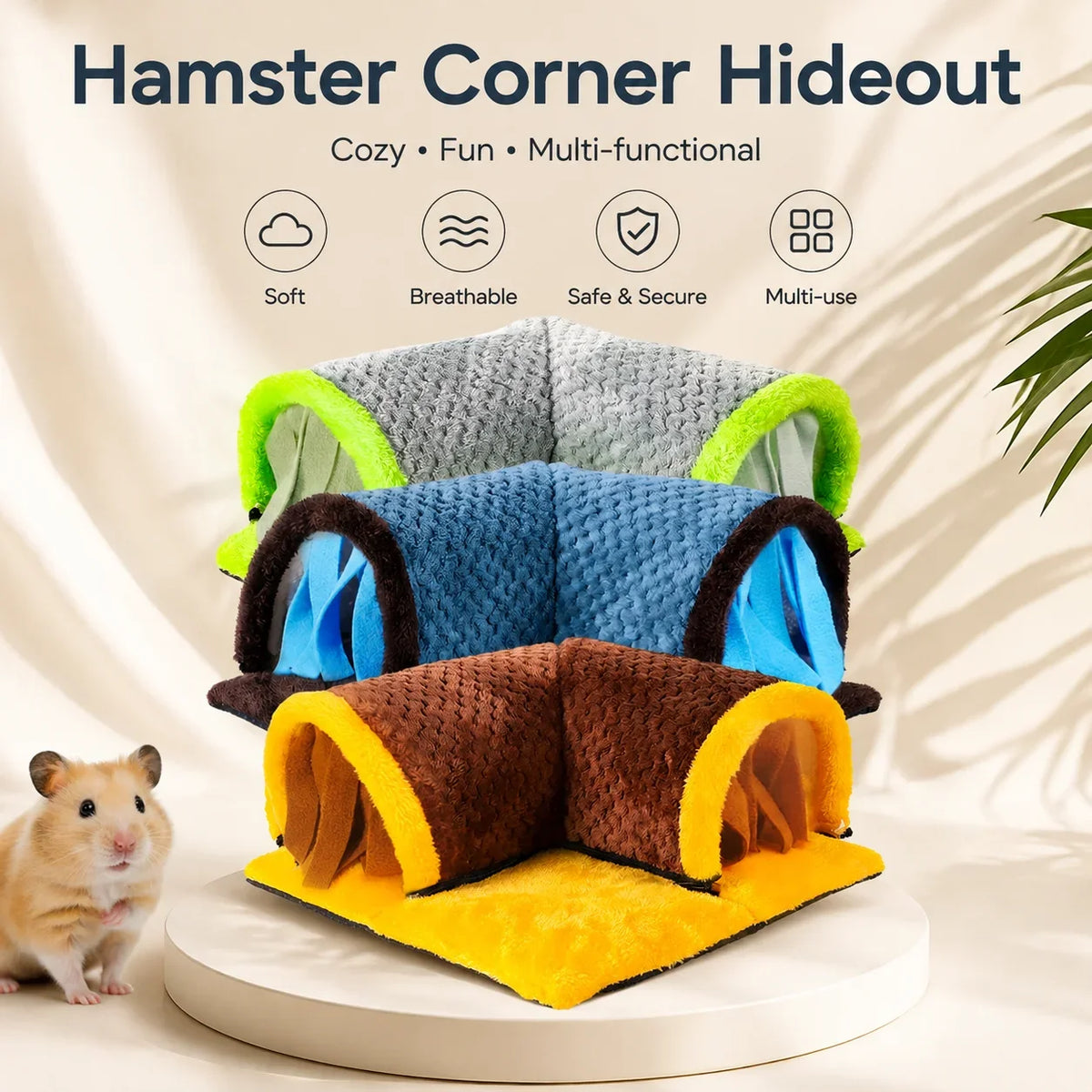 Plush Small Animal Tunnel Bed With Privacy - ProPawPet.com