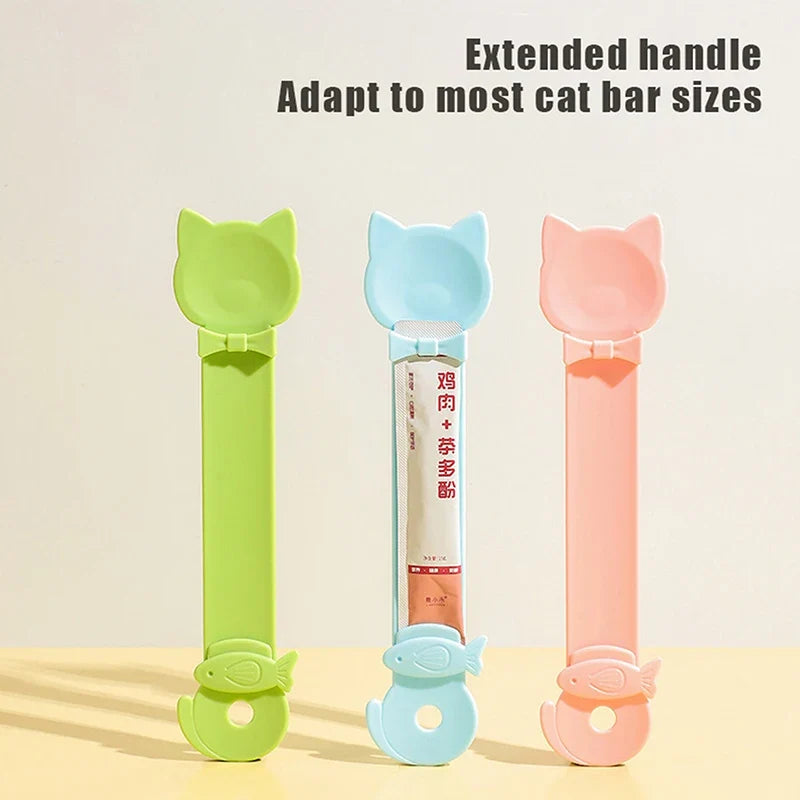 Cat Strip Feeder Spoon Long Handle Cat Food - ProPawPet.com