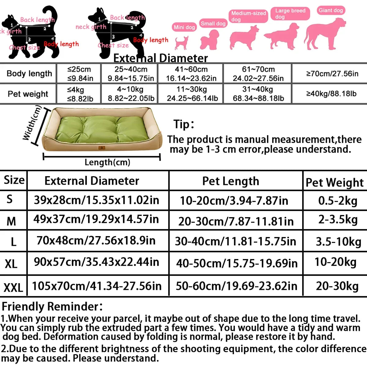 Large Dog Bed Waterproof Dog Bed for Big - ProPawPet.com