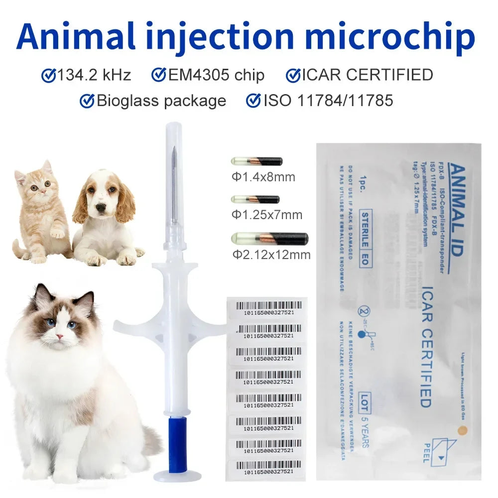 100pcs/Pack Pet EM4305 Microchip 134.2KHz - ProPawPet.com
