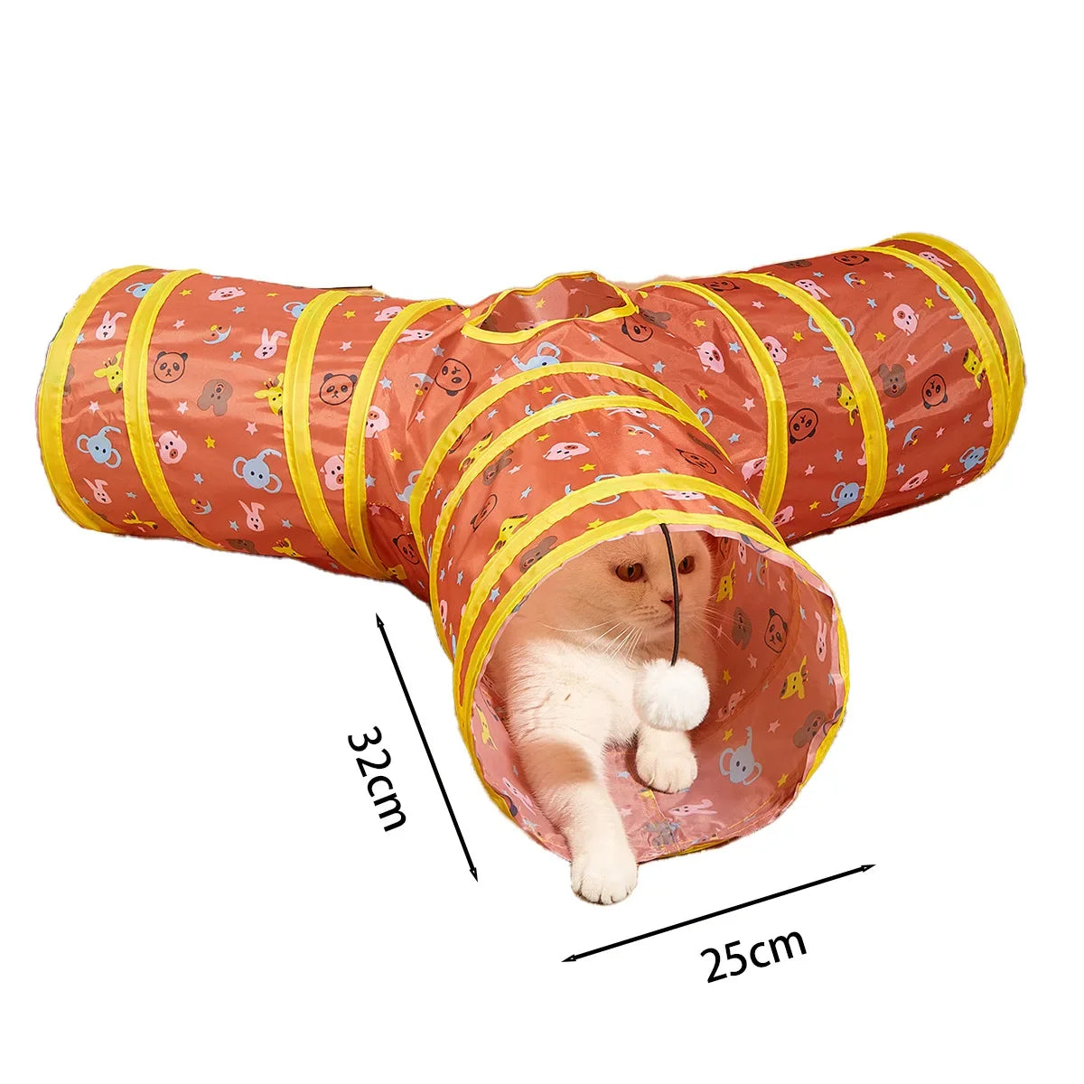 Collapsible Pet Cat Rainbow Tunnel - ProPawPet.com