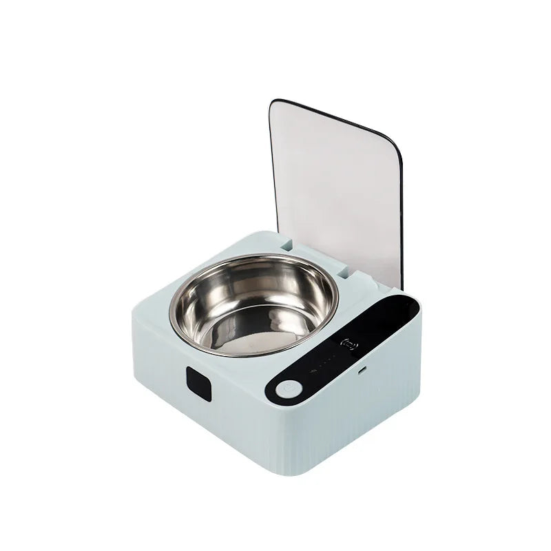 Pet Smart Infrared Sensor Open Lid Cat Bowl, Stainless Steel