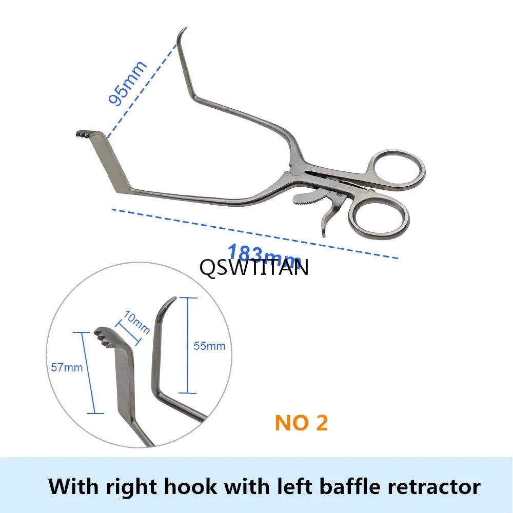 Orthopedic Discectomy Retractor Set with Hook – Dog Accessories