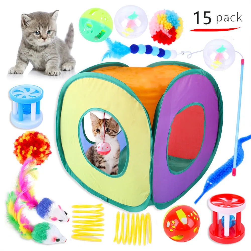 12- Set Pet Kitten Toys – photo 7