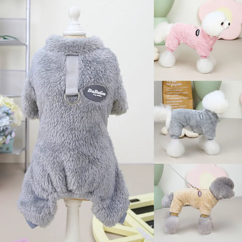 Soft Coral Fleece Pet Clothes Warm Dog Vest - ProPawPet.com