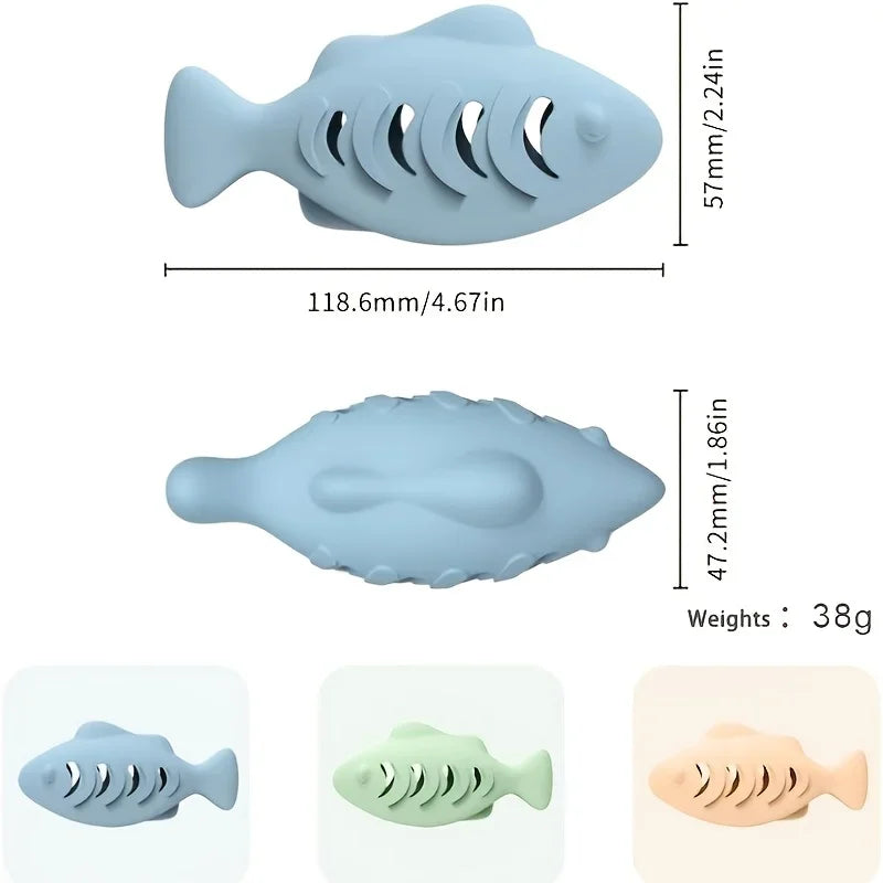 Soft Safe Silicone Fish Cat Toy Catnip - ProPawPet.com