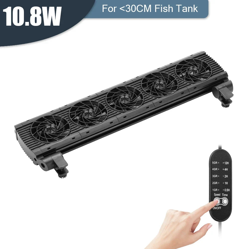 Fish Tank Fan Adjustable 8 Variable Speed Aquarium Cooling – 6 Colors