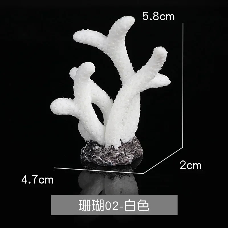 Resin Simulation Mini Coral Micro Landscape Fish Tank – 38 Colors