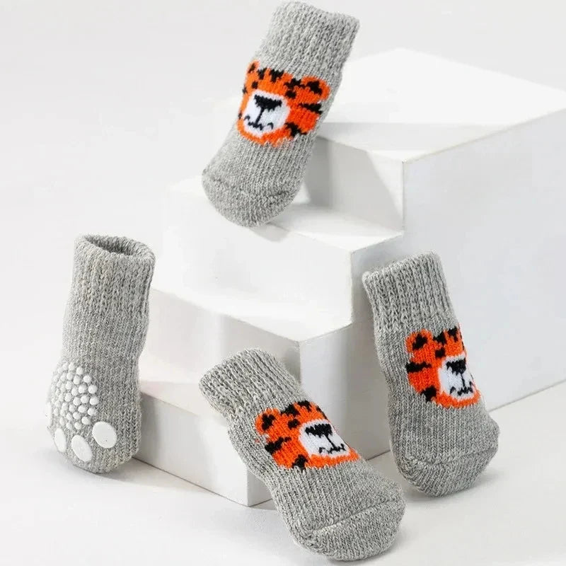 4Pcs Winter Pet Dog Socks Anti Slip Warm - ProPawPet.com