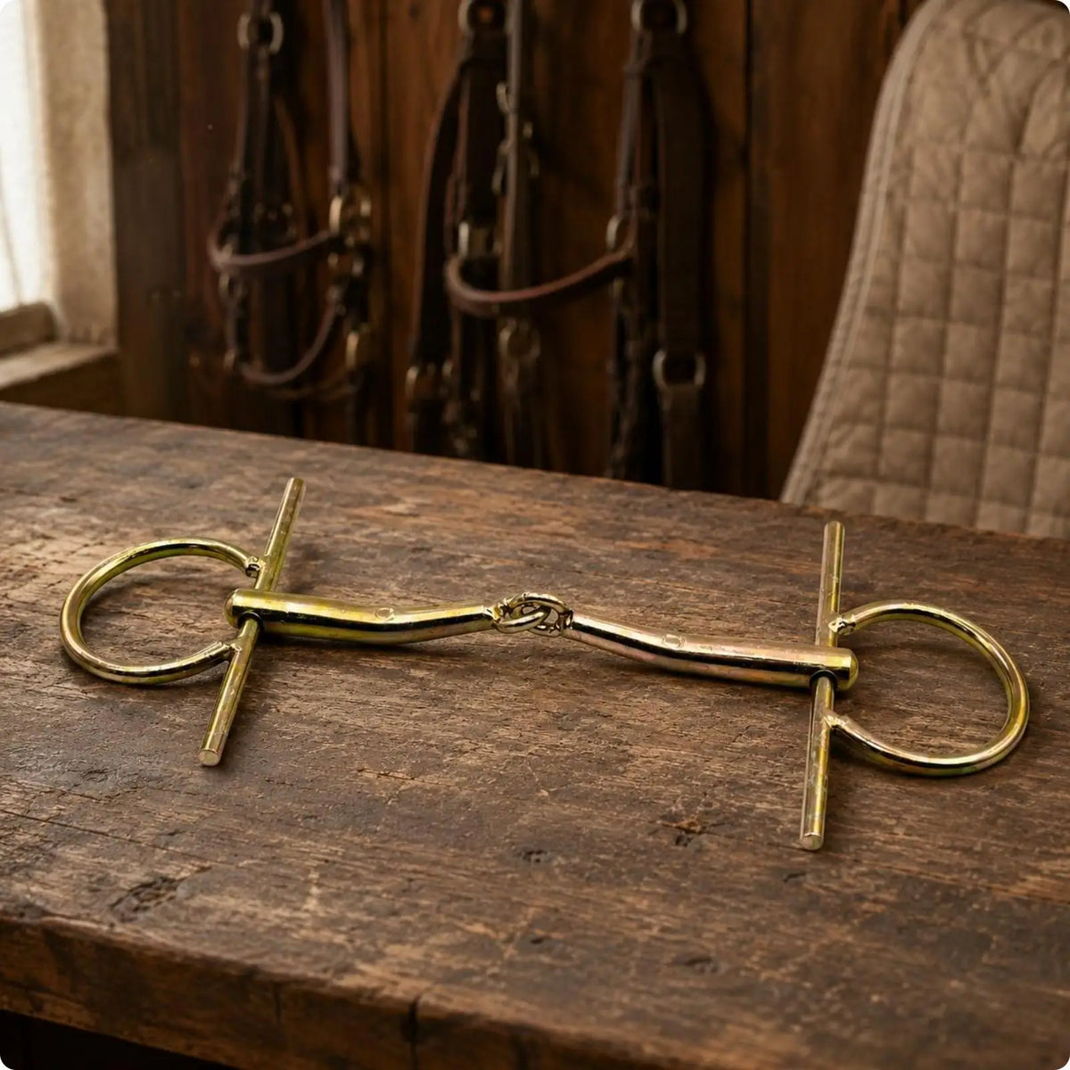 Equestrian Bridle Bit Durable Iron Horse Oral Bar Accessories – 2 Colors