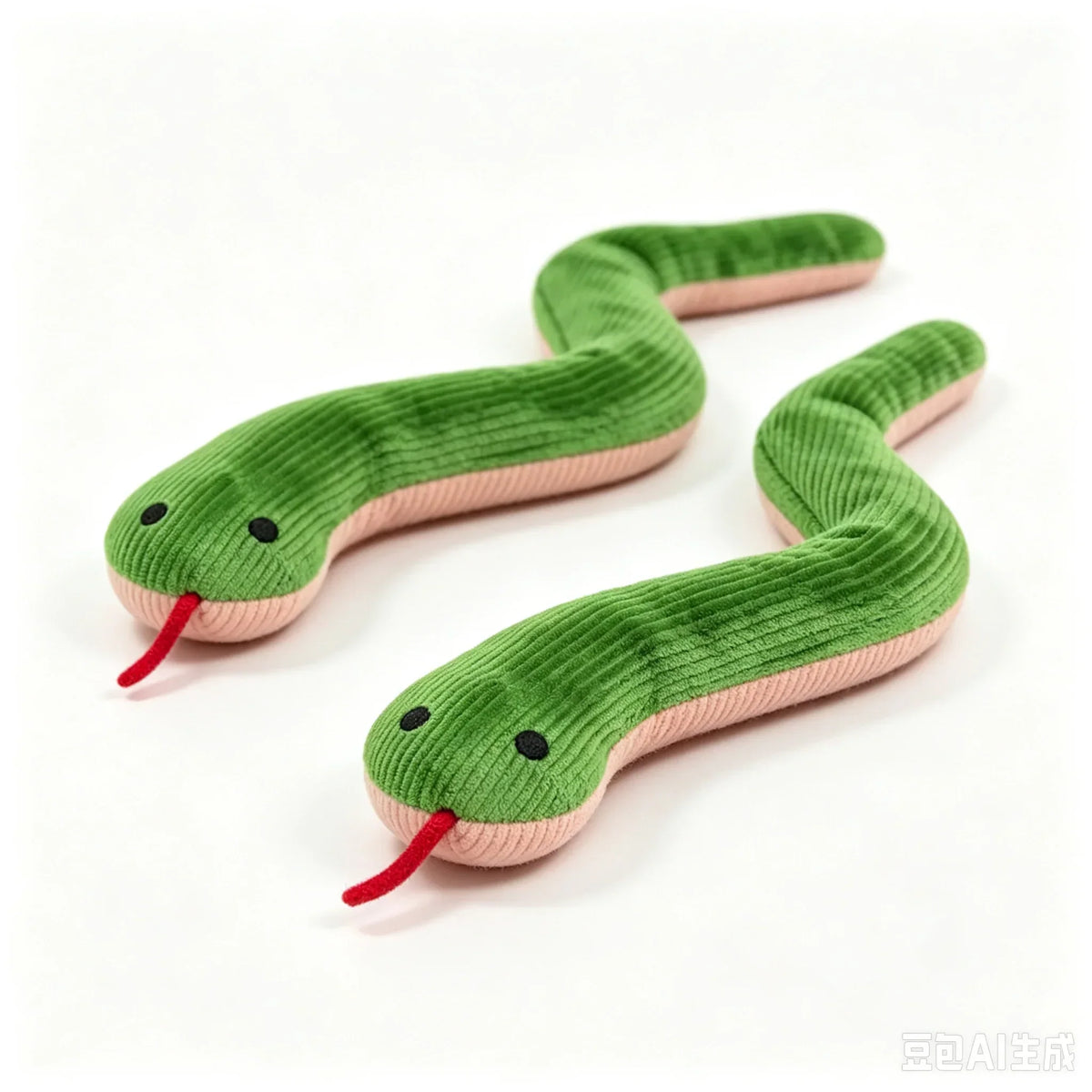 Plush Snake Built‑in Crinkle Paper Squeaky Interactive Chew – 3 Colors