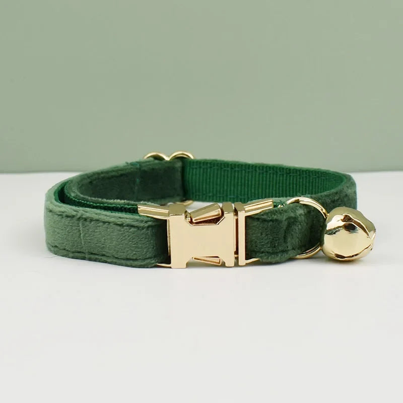 Velvet Cat Collar Bowknot Personalized - ProPawPet.com