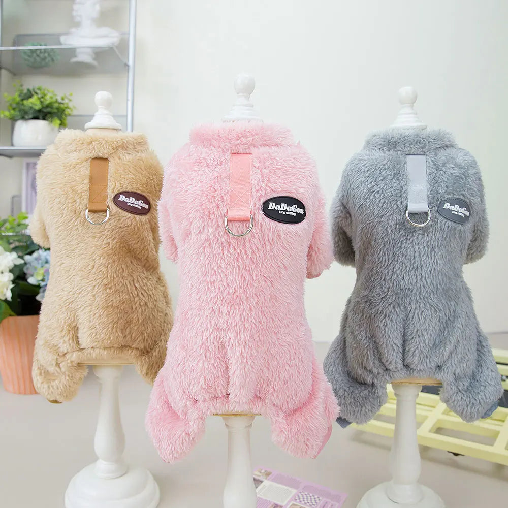 Soft Coral Fleece Pet Clothes Warm Dog Vest - ProPawPet.com