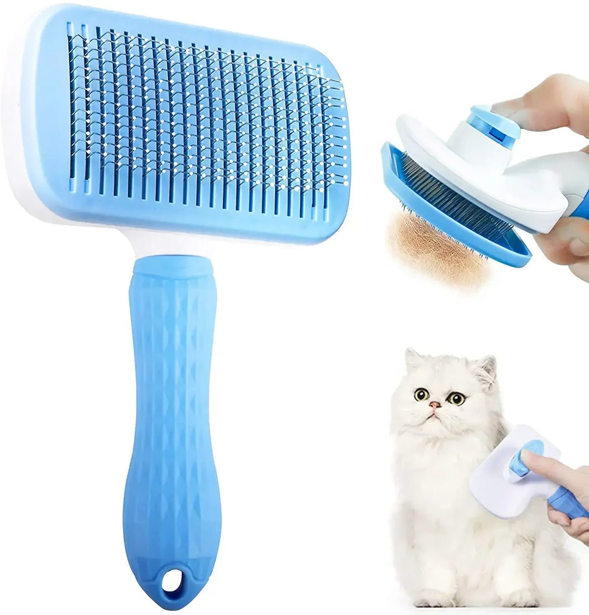 Dog Hair Remover Brush Cat Grooming and Care Comb – 6 Colors