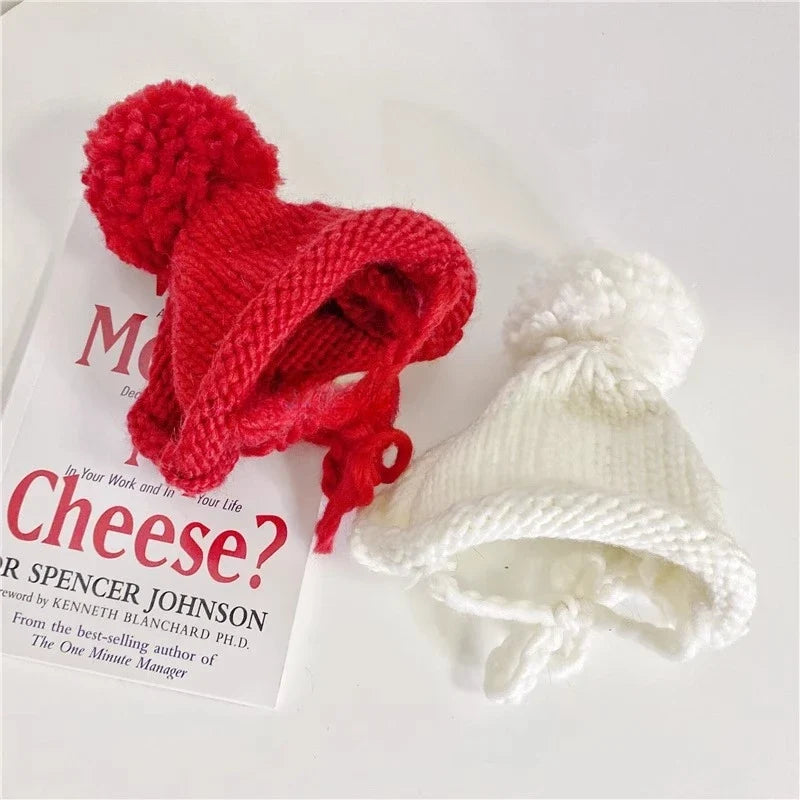 Pet Knitted Hat Dog Cute Fur Ball Head Cover - ProPawPet.com