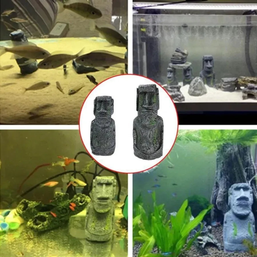 Easter Island Stone Statue Resin Decoration - ProPawPet.com