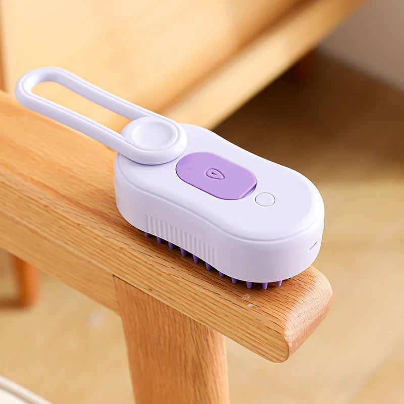 Steamy Brush Electric Spray Cat Hair Brush - ProPawPet.com