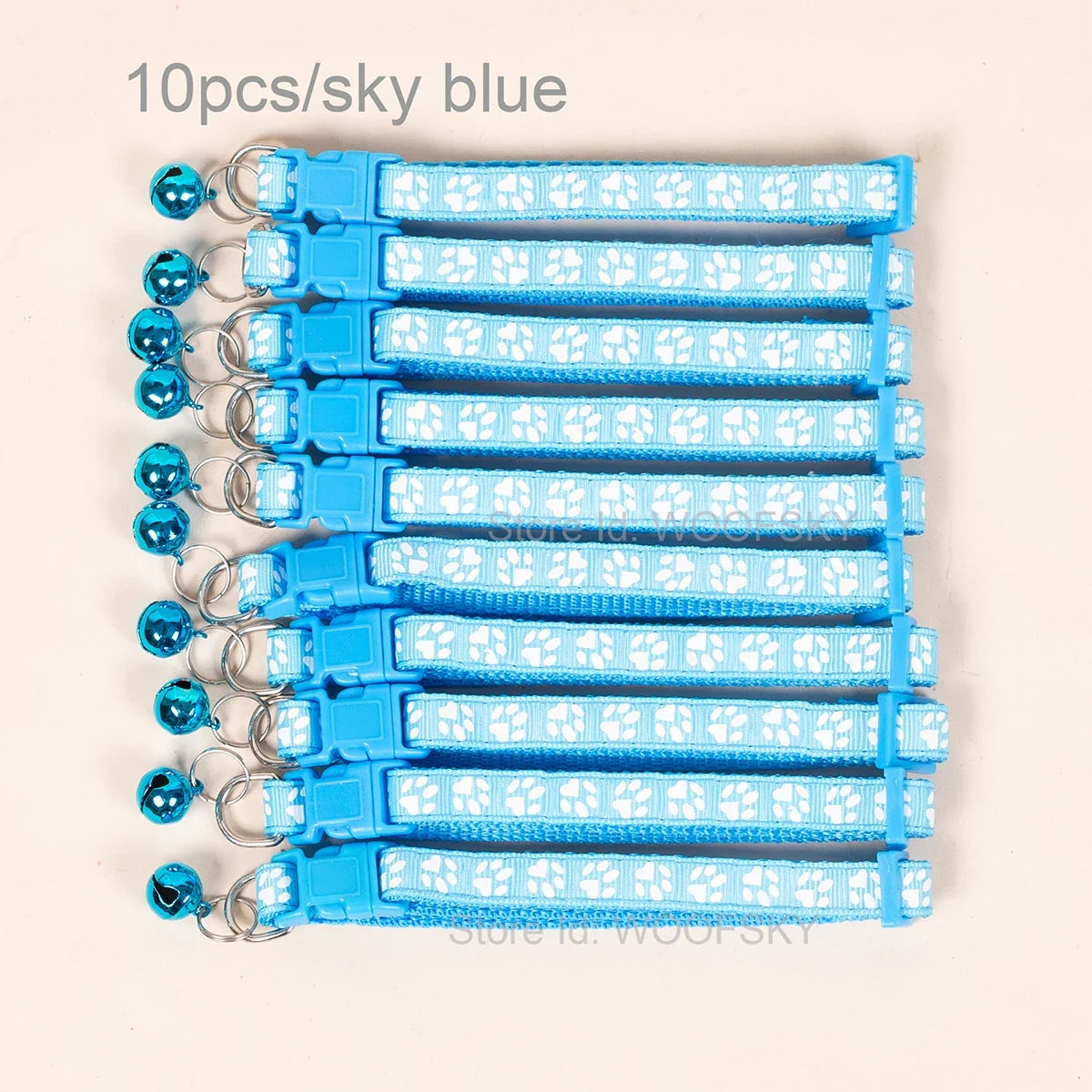 10pcs Colorful Pet Collars with Bell 23 - ProPawPet.com