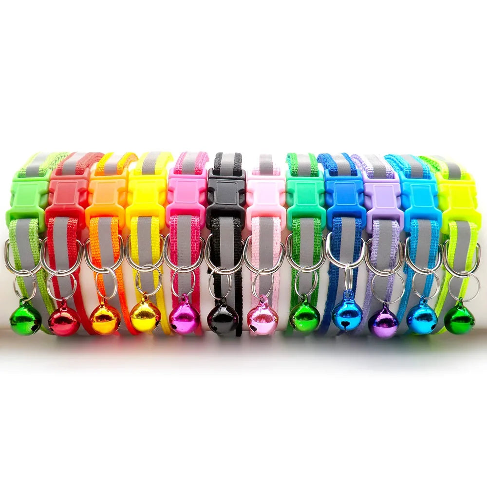 Collars for Cat with Bell Adjustable Necklace – 26 Colors