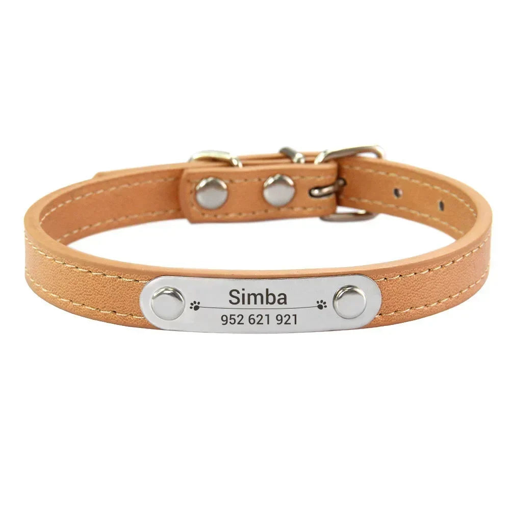 Personalized Dog Collar Name Carved ID - ProPawPet.com