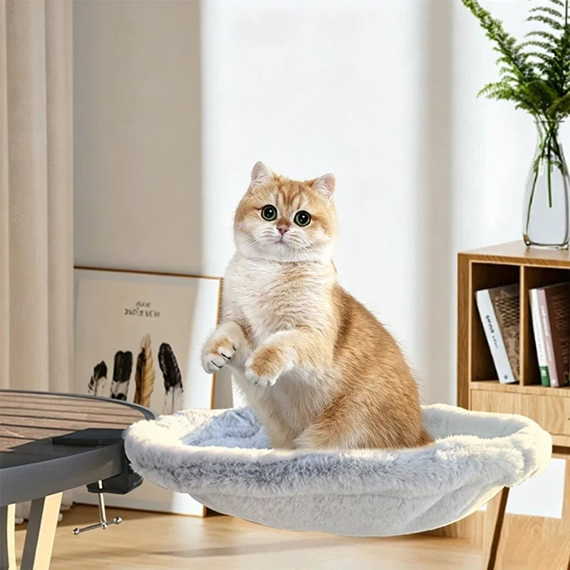 Cozy Cat Companion Desk Hammock‑Soft Plush - ProPawPet.com