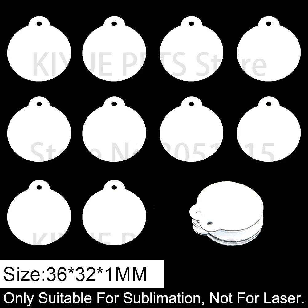 100Pcs Customize Sublimation Dog Tag Pet - ProPawPet.com