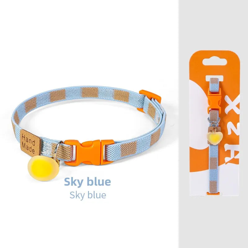 Pet Colorful Elastic Collar High Adjustable Cat Necklace – 6 Colors