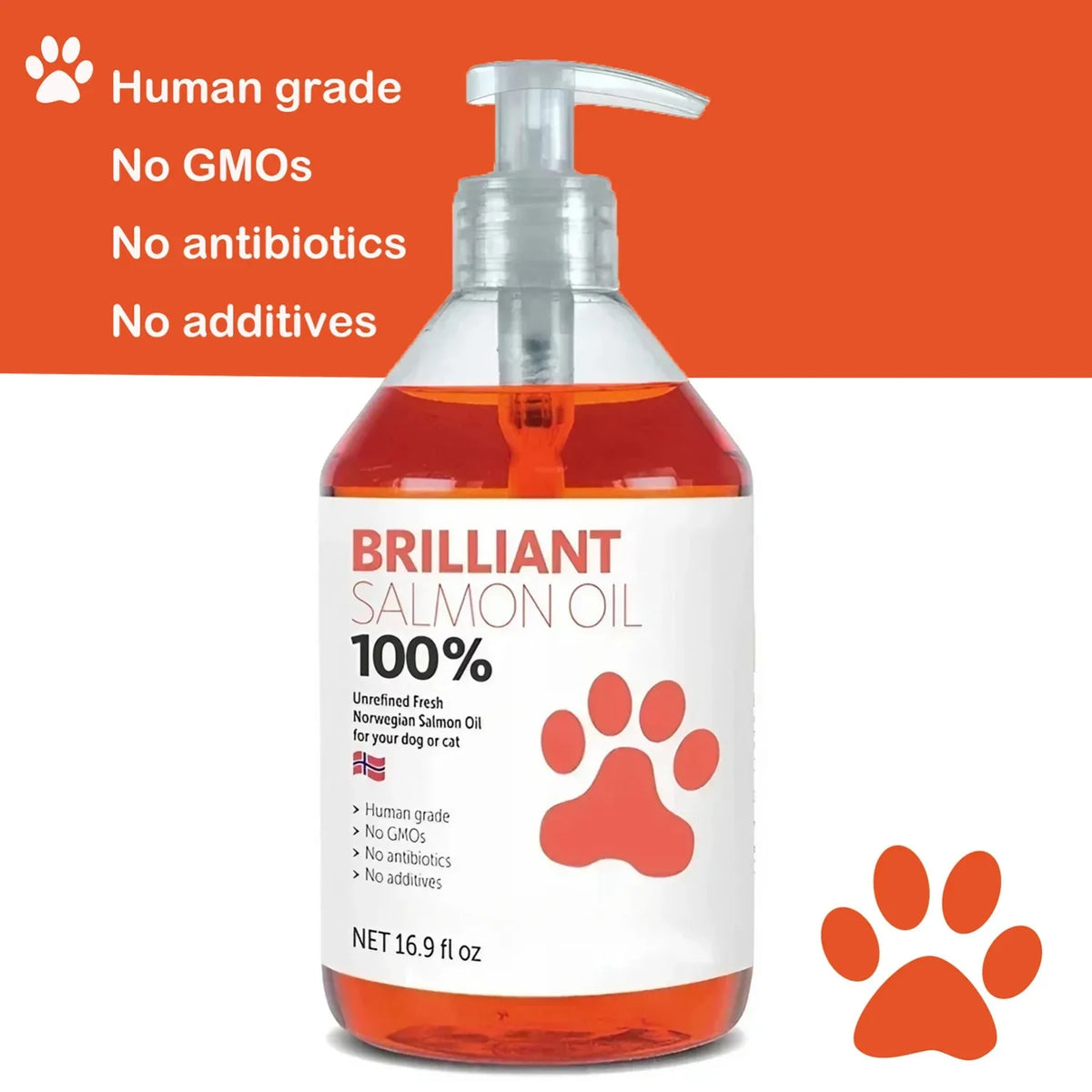 16.9 fl oz 500ML Salmon Fish Oil for Pets, - ProPawPet.com