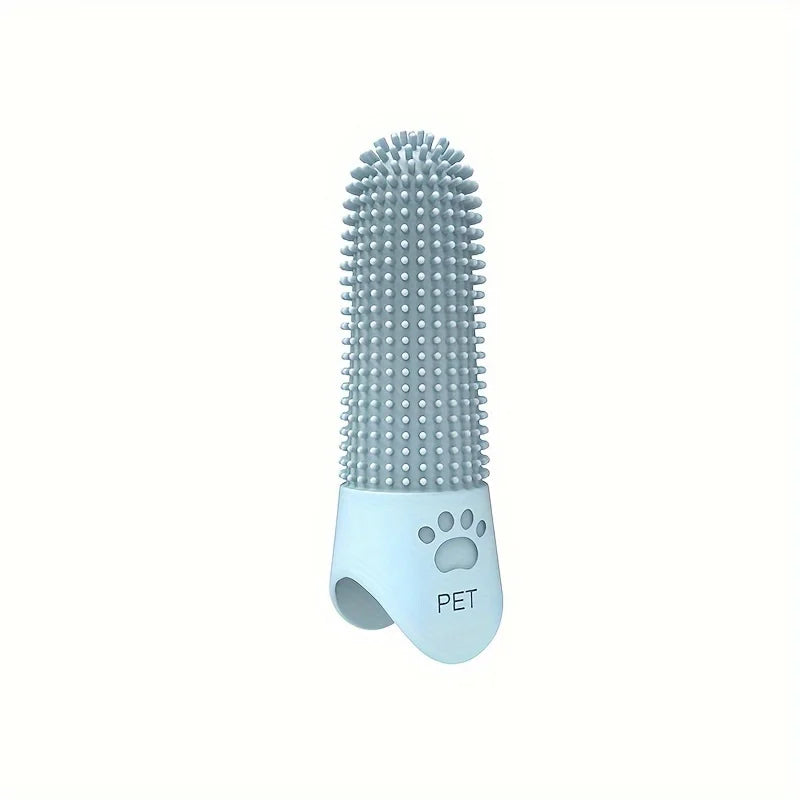Soft 360 Degree Silicone Finger Toothbrush for Dogs & Cats Reusable – 5 Colors