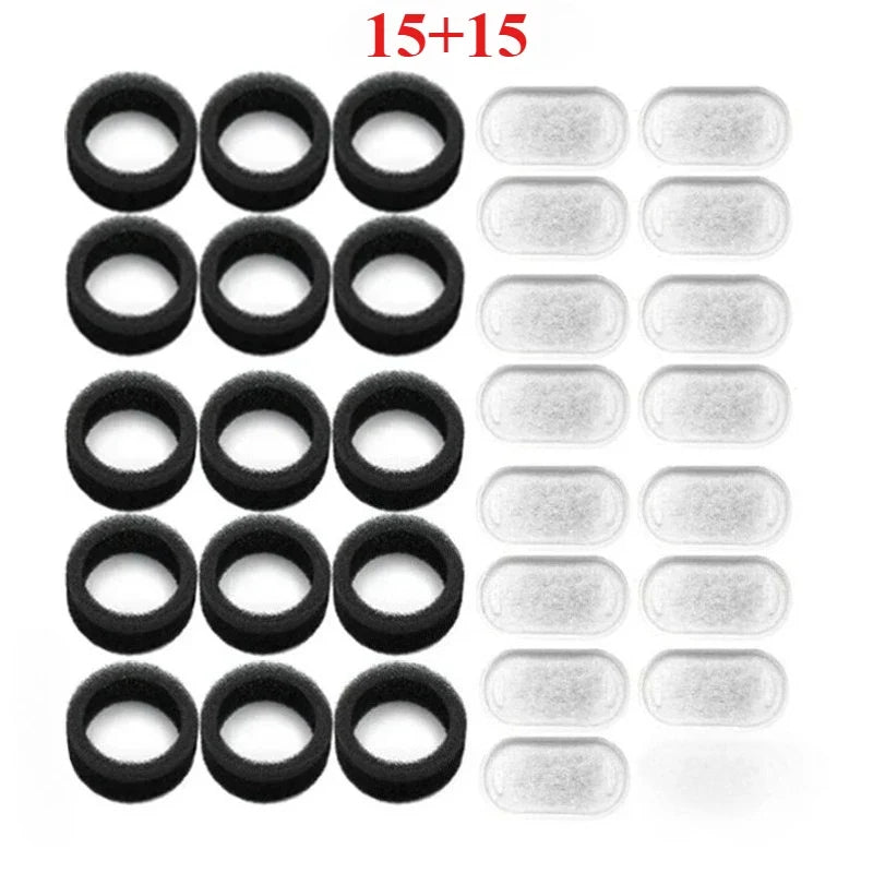 6 8 12 Cat Water Fountain Activated Carbon Sponge Filters, Stainless Steel