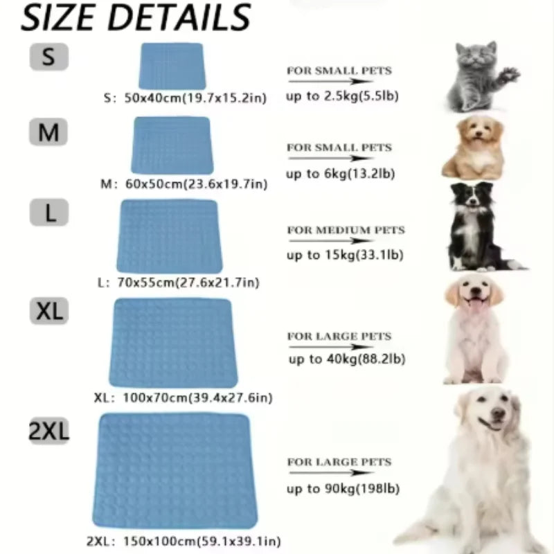 Dog Cooling Pad Summer Pet Ice Bed Extra - ProPawPet.com