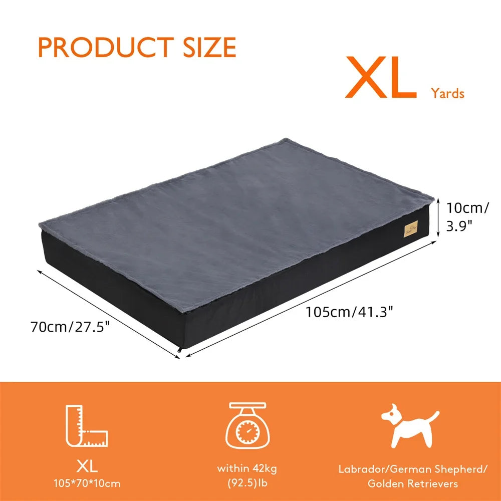 Washable Large Orthopaedic Dog Bed Waterproof Pad