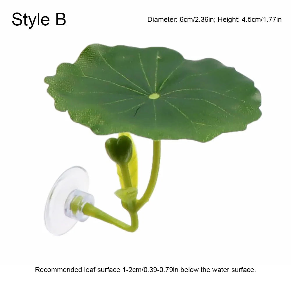 Plastic Betta Fish Rest Leaf Simulated Lotus - ProPawPet.com