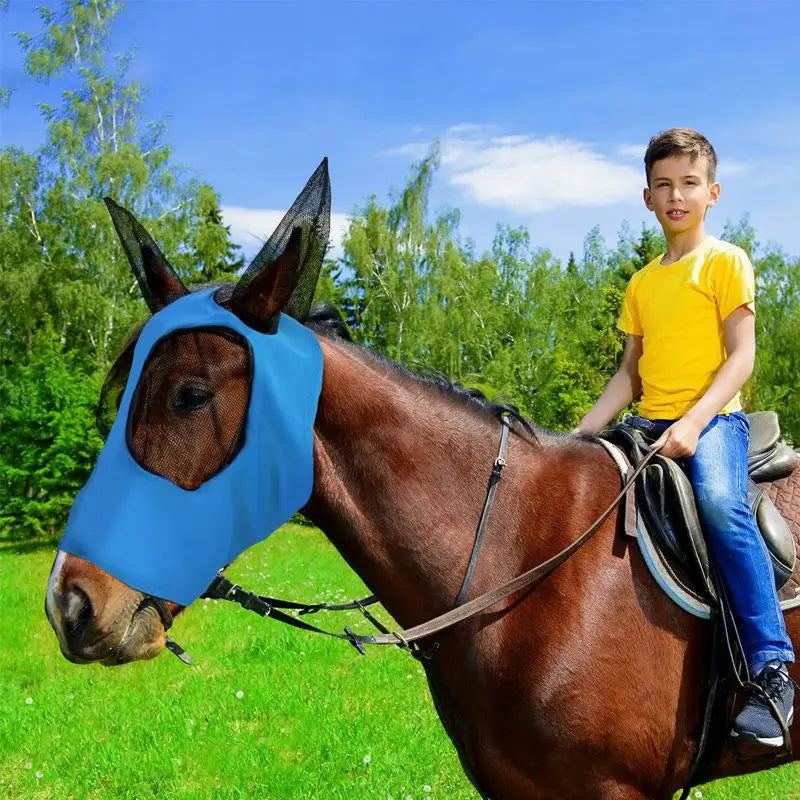 Anti-Fly Mesh Equine Mask Stretch Horse Fly - ProPawPet.com