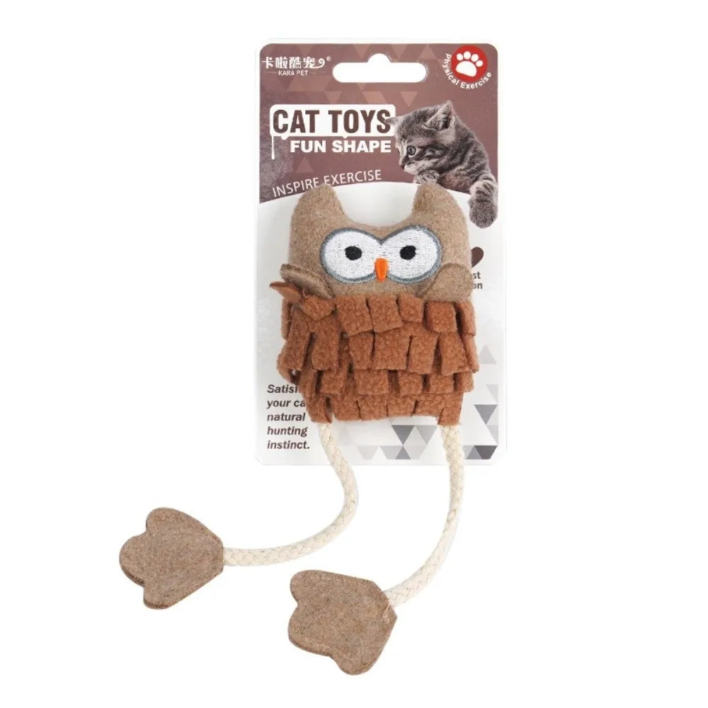 Durable Soft Interactive Catnip Chew Proof Multi Color Animal – Cat Supplies