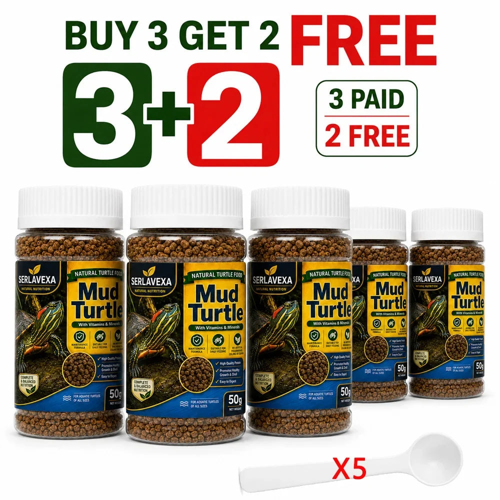 Sikezhan Turtle Care Set with Aquatic Pellets Shell – 10 Colors