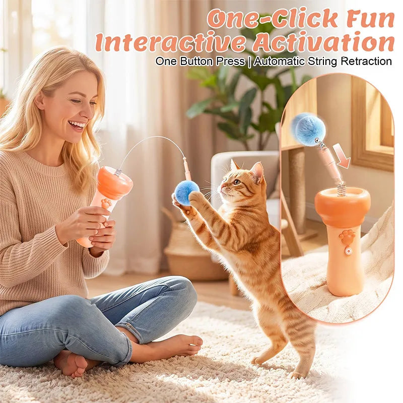 One‑Key Launch Electric Cat Teaser Toy - ProPawPet.com