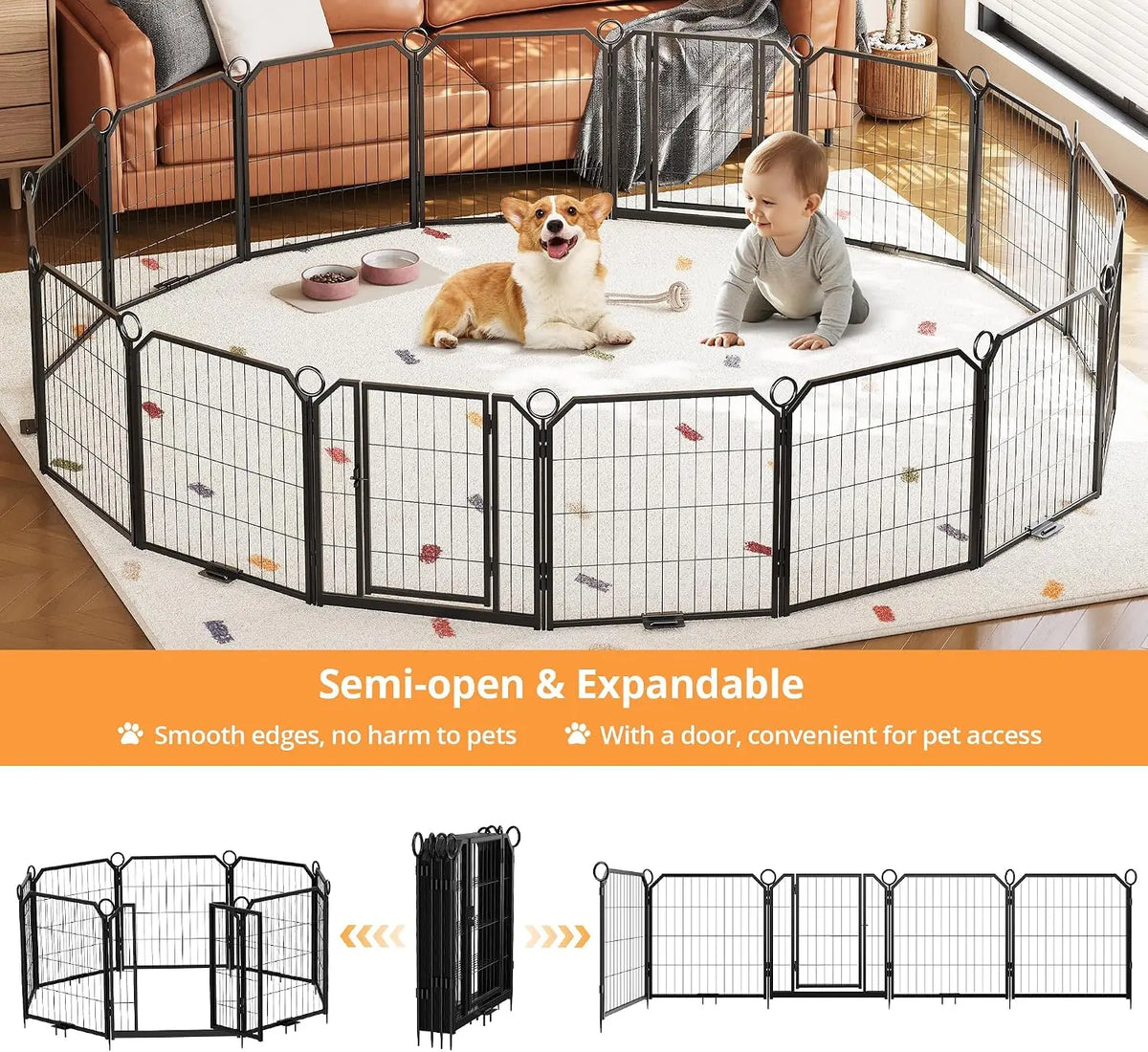12/16/18 Panels 32/40inch Dog Playpen with - ProPawPet.com