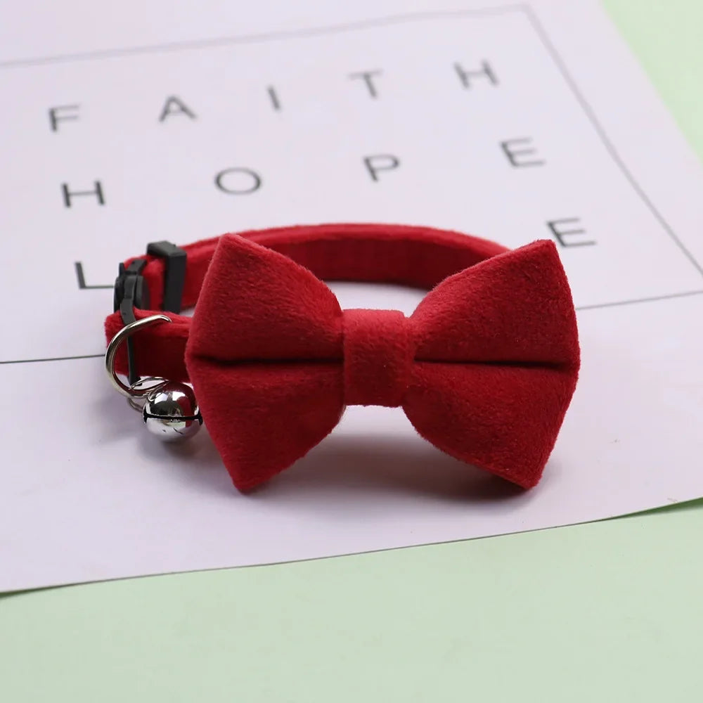 Pet Breakaway Cat Collar Bow Tie And Bell - ProPawPet.com