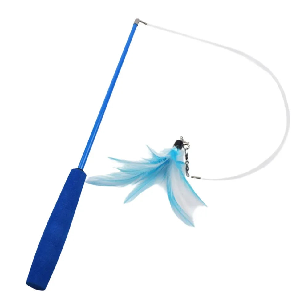 Interactive Durable 3-section Cat Teaser Wands – Cat Supplies