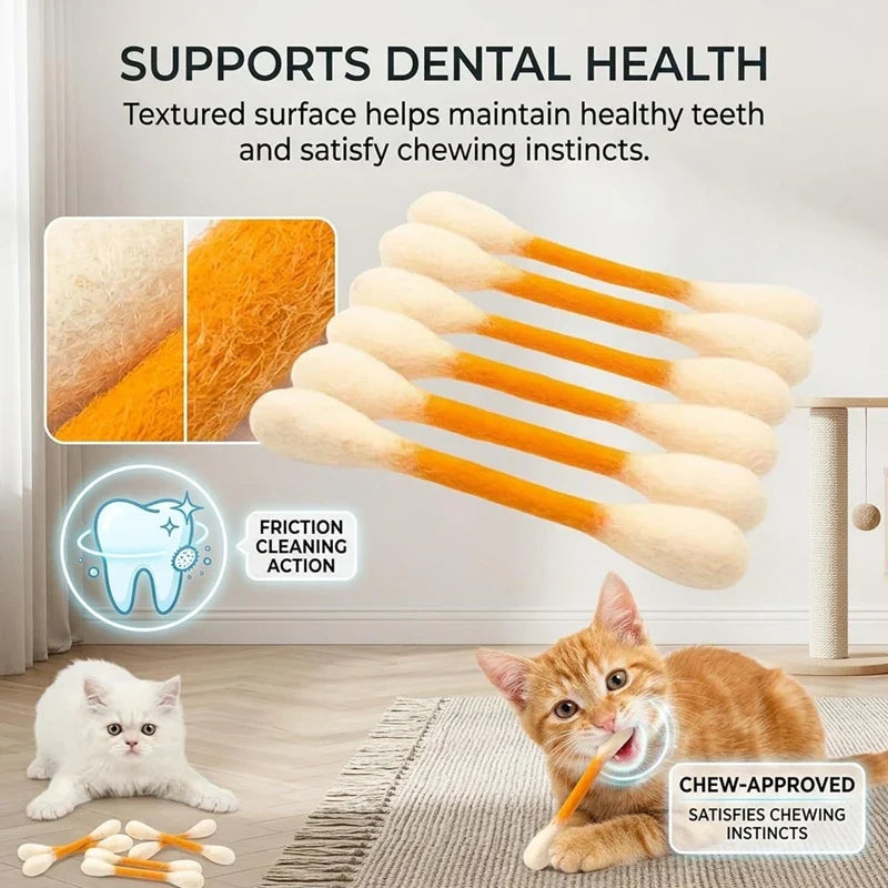 Cotton Swabs Cat Toys with Catnip 6 Pack - ProPawPet.com