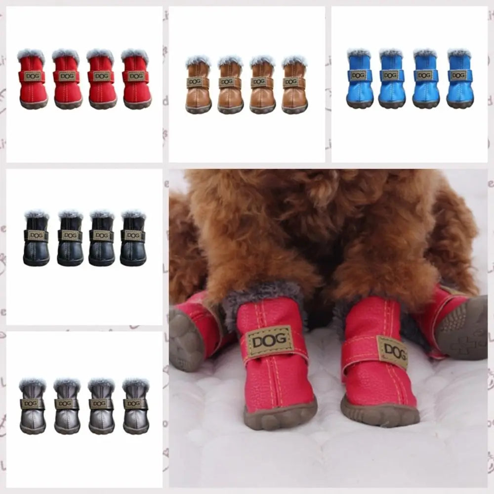 Soft Pet Snow Boots Fashion Waterproof Non - ProPawPet.com