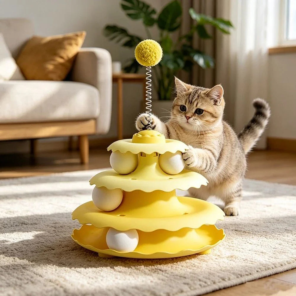 Spinning Cat Toy Funny Cat Ball Relieve - ProPawPet.com