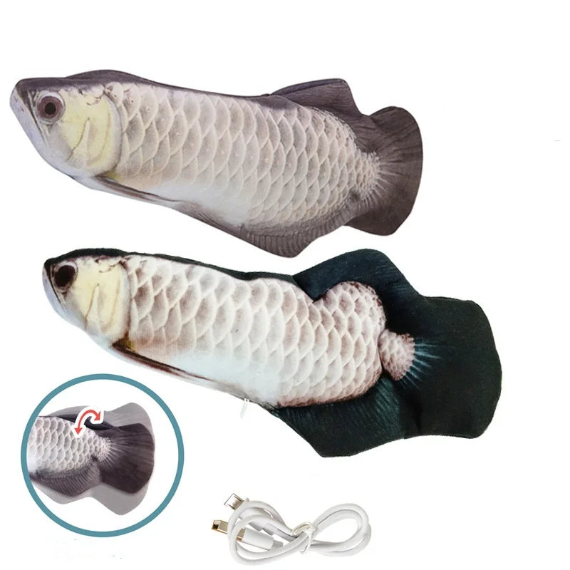 Cat Toys Fish USB Charger Interactive Electric Floppy – Aquarium Supplies