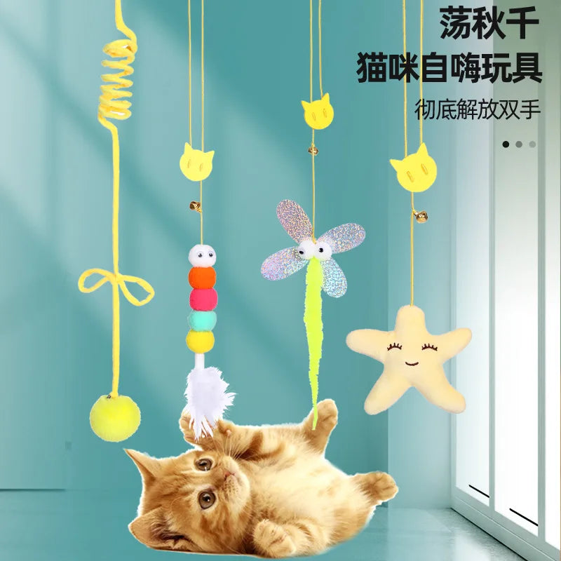 OUWO Hanging Cat Toy Simulation Toy Cat - ProPawPet.com